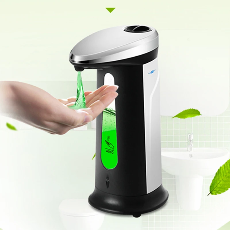 400ml Automatic Liquid Soap Dispenser Shampoo Dispenser Smart Sensor Touchless for Kitchen Bathroom Accessories Set
