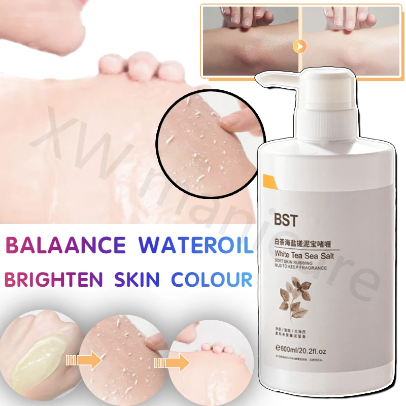 

White Tea Sea Salt Rubbing Mud Treasure Exfoliating Bath Mud Body Cleansing Men and Women Lasting Fragrance Rubbing Mud Gel