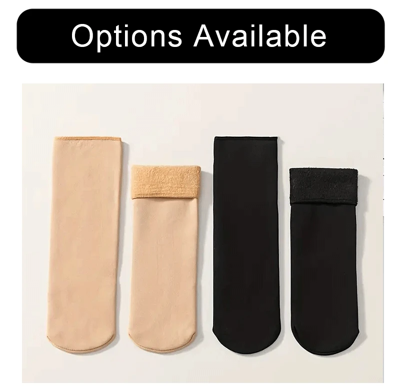 Chaussettes chaudes épaisses molletonnées isolante d'hiver pour femmes