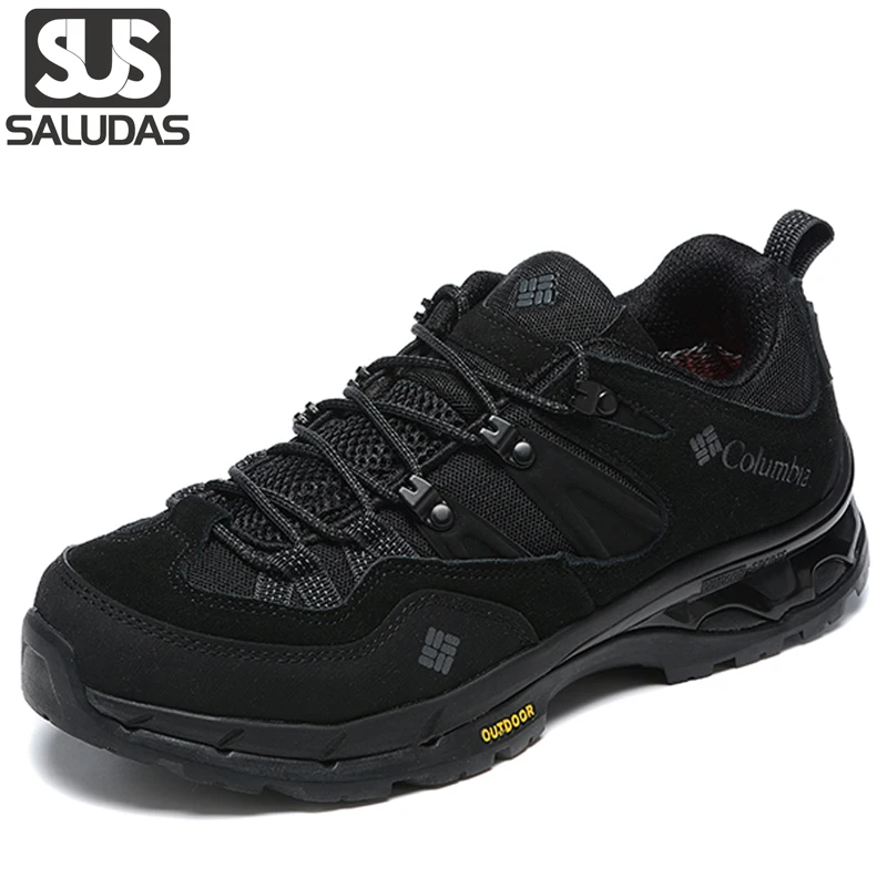 

SALUDAS Men Running Shoes rubber Wear-Resistant man Hiking Shoes outdoor Breathable and antiskid Sneakers Men Casual Sneakers