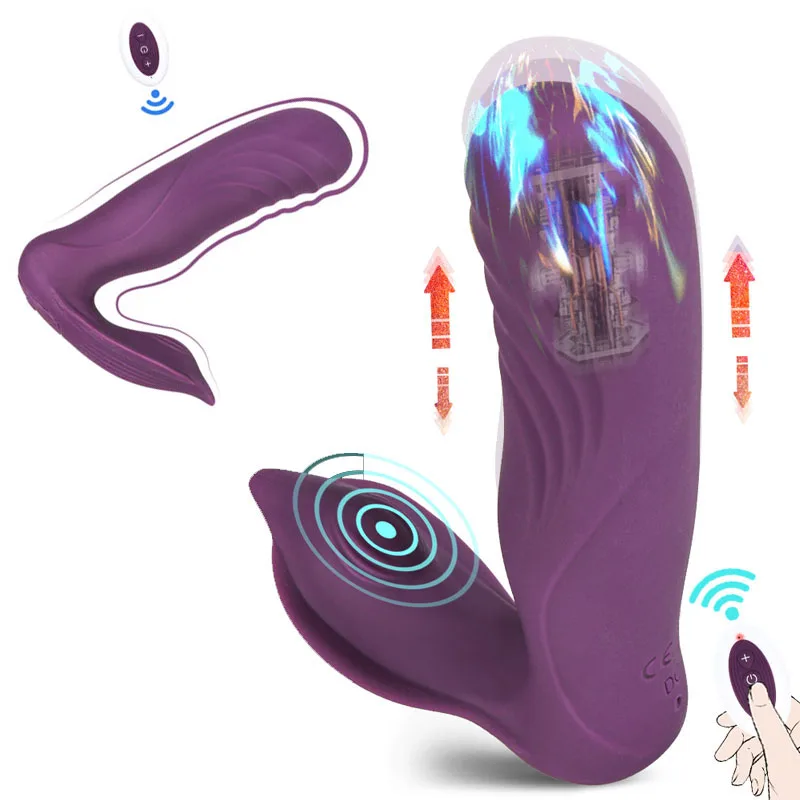 Vasana Thrusting Dildo Vibrator Small Range Telescopic Vaginal Wall G spot  Stimulator Clitoris stimulation Wearable Panties