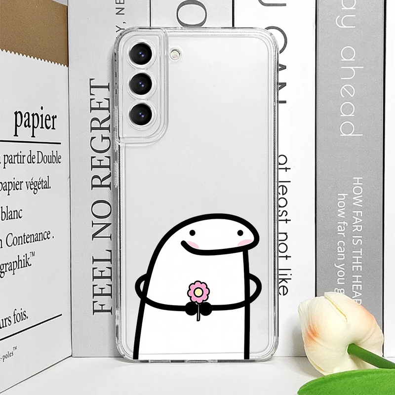 Flork Meme Transparent Soft Back Phone Case - Humorous Couple Design