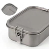 800ml/1200ml Healthy Titanium Alloy Portable Bento Dinner Box Leak-Proof Lunch Box Rectangle Food Storage Containers TitaniumBox 4