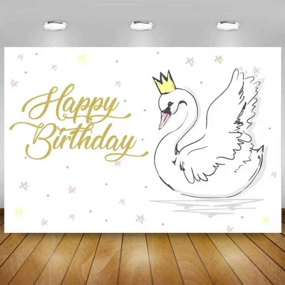 Description Picture 4 of itemPink Swan Ballet Dancer Girl Theme Birthday Party Disposable Tableware Ballerina Crown Balloon Backdrop for Princess Girl Gift