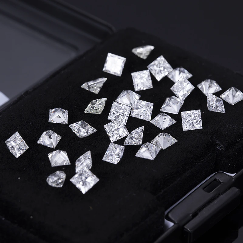 스퀘어 프린세스 DEF VS Melee Lab 그로운 다이아몬드, 1.5x1.5mm - 5x5mm
