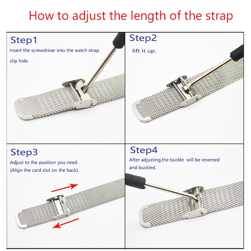 Elegant Stainless Steel Mesh Milanese Loop Watch Band - Quick Release Strap