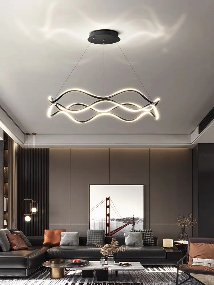 

Living room pendant light luxury lighting Italian restaurant light modern minimalist atmospheric main light Nordic minimalist