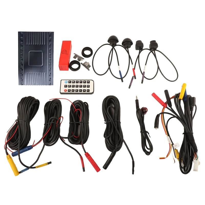 Car 360°1080P HD Bird View Parking Panoramic System DVR Seamless Recording Rearview Camera + 4 Kit |
