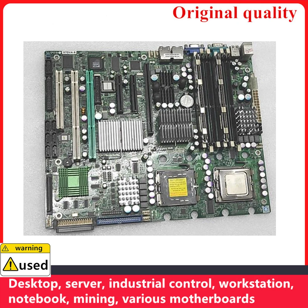 Utilizzato Per Schede Madri Supermicro X7Dva-8 Lga 771 Ddr2 Server Workstation Mainboard Pci Pci-E2.0 Sata Ii Usb2.0