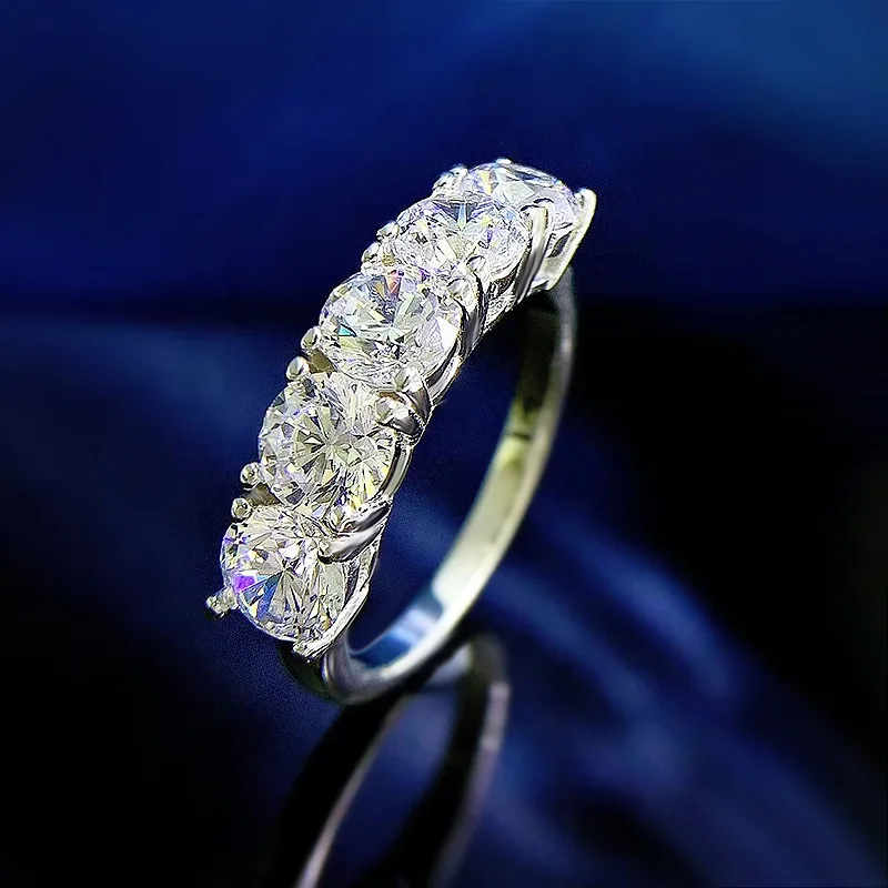 

party favors 925 Sterling Silver Classic White Diamond Ring for Women gift mothers day gift wife girlfriend wedding for guests