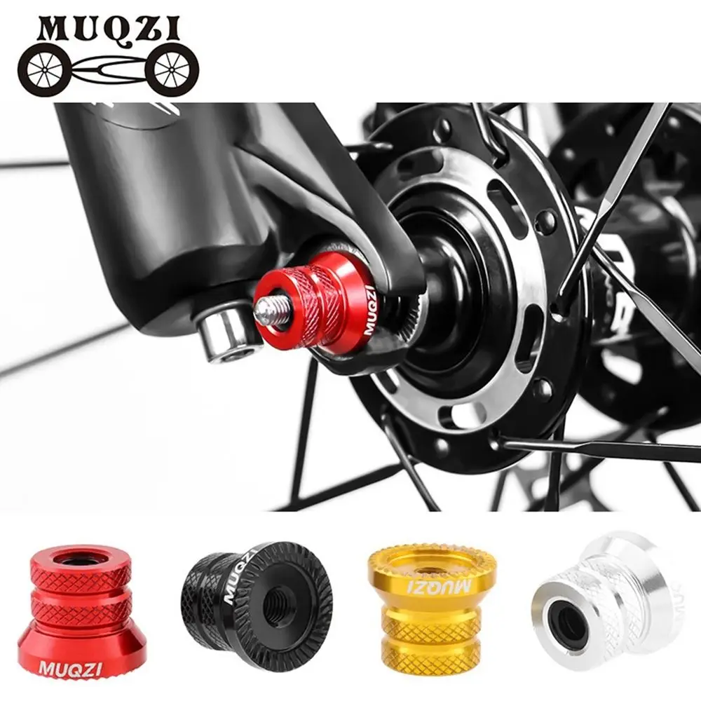MUQZI 1/2pcs M5 Quick Release Lever Nut Hub Front Rear Skewers Aluminum Alloy Fixing Bolt MTB Road Bike Wheel Hub Screw