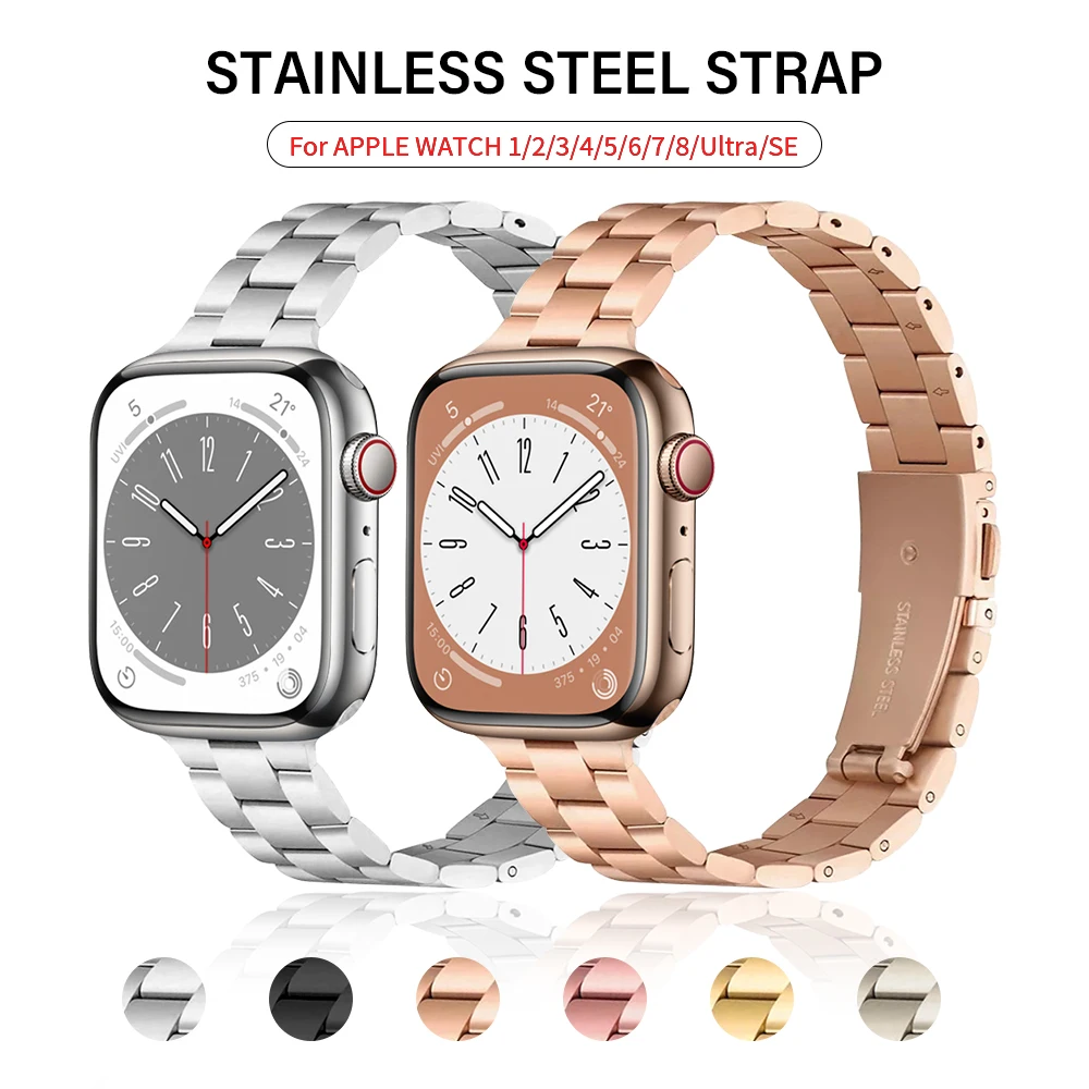 StainlessSteelBraceletForAppleWatch8Band40mm41mm44mm45mm