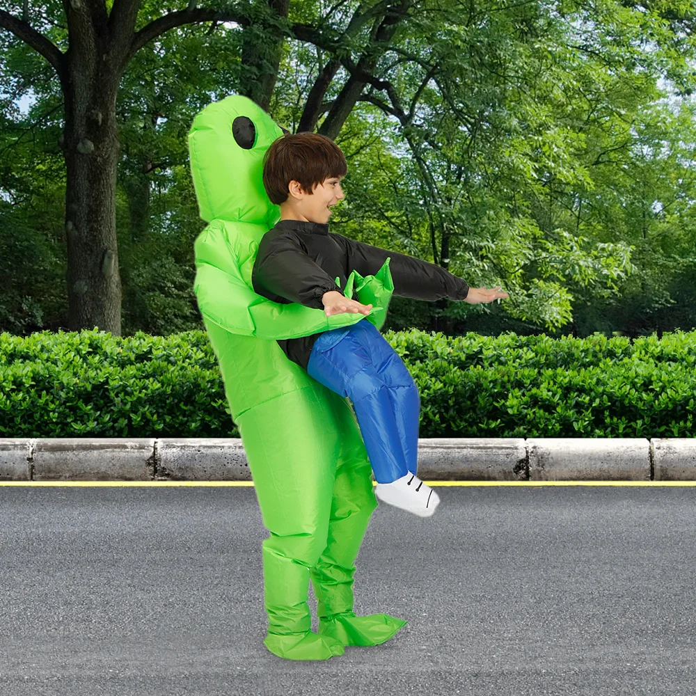 Alien Inflatable Suit Monster Inflatable Costume Scary Green Alien Cosplay  Costume For Adult Party Festival Stage