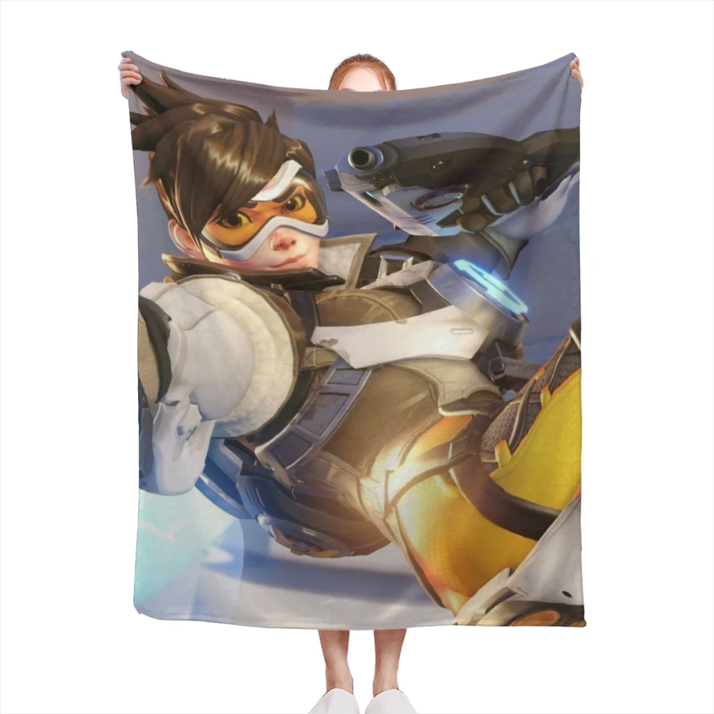 

Vedeo-Game-OverWatch Comfortable Flanne Blanket Fluffy Soft Bedroom Decor Sofa Blankets Comforter Home and Decoration