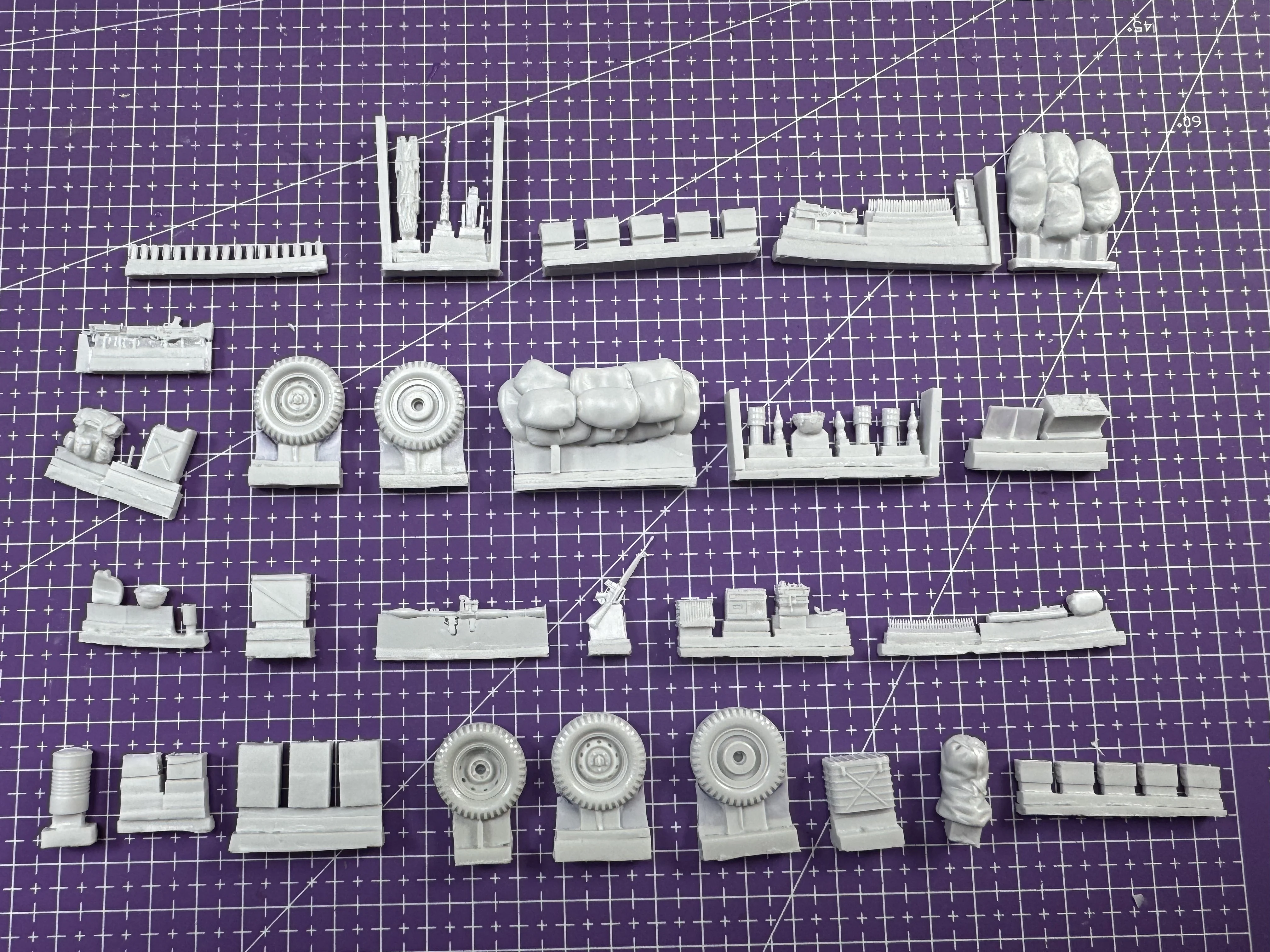 1/35 캐스트 레진 모델 조립 키트, GK, M151 액세서리 장비, 도색되지 않음