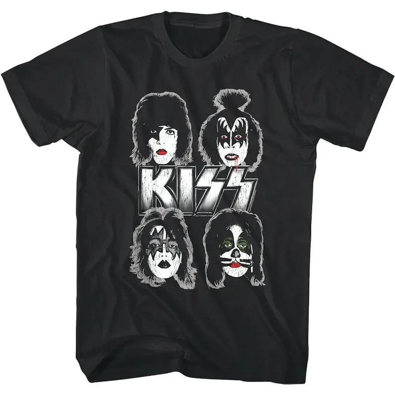 

Kiss Shirt Painted Faces Dynasty Album Graphic Tees