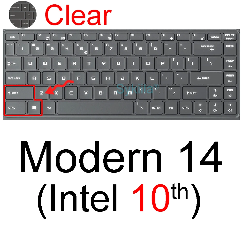 F12+ Per MSI Modern 14 M14 MS-14D1 14D2 Copertura per