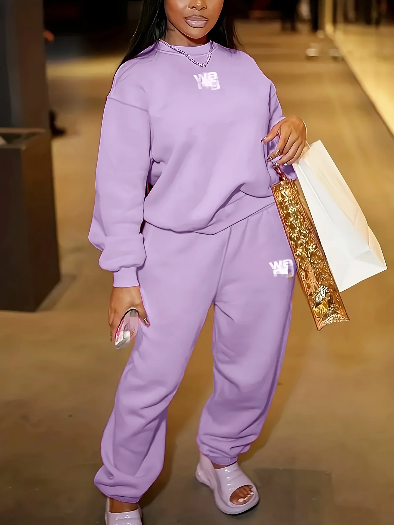 Survêtement Femme 2 Pièces Polaire Hiver - Ensemble Jogging Chaud Capuche & Pantalon, Fitness, Maison, Sport