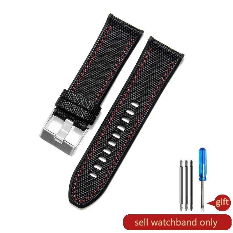 Diesel Officer Series Smooth Finish Comfort Strap in Black Army Green - 26mm