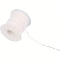 1PC 61 Meters/Roll White Candle Wick Cotton Candle Woven Wick Spool DIY Candle Making Material Smokeless Wax Pure Cotton Core 5