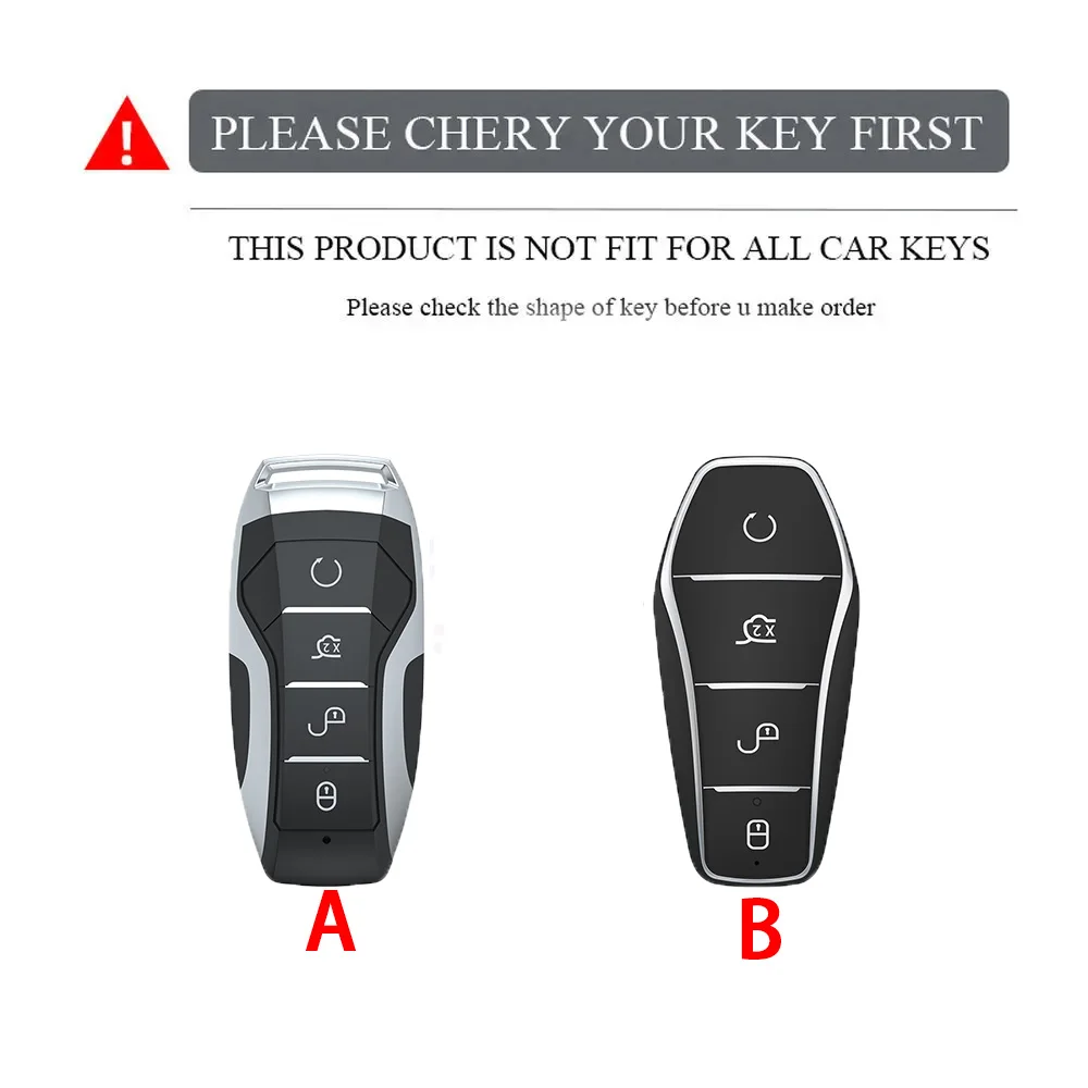 Zink-legierung Auto Schlüssel Fall Abdeckung Für BYD Song Pro Plus Max Dmi EV Dichtung Dolphin Fernbedienung Schlüssel Auto Zubehör – Detail 1