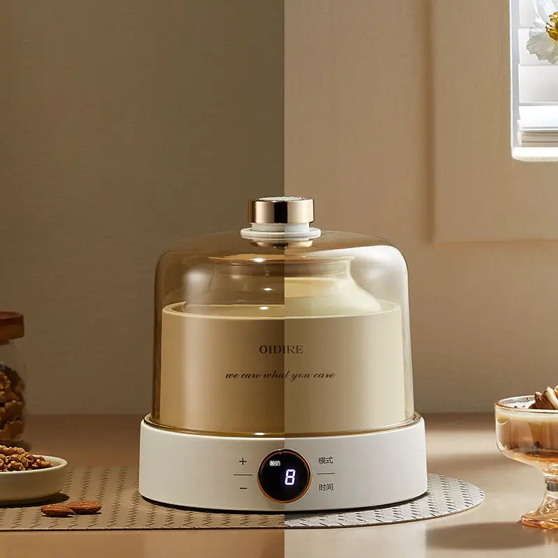 OIDIRE Professional Homemade Electric Ice Cream Yogurt Makers Fully Automatic Small Mini 1L Yogurt Maker Home Machine