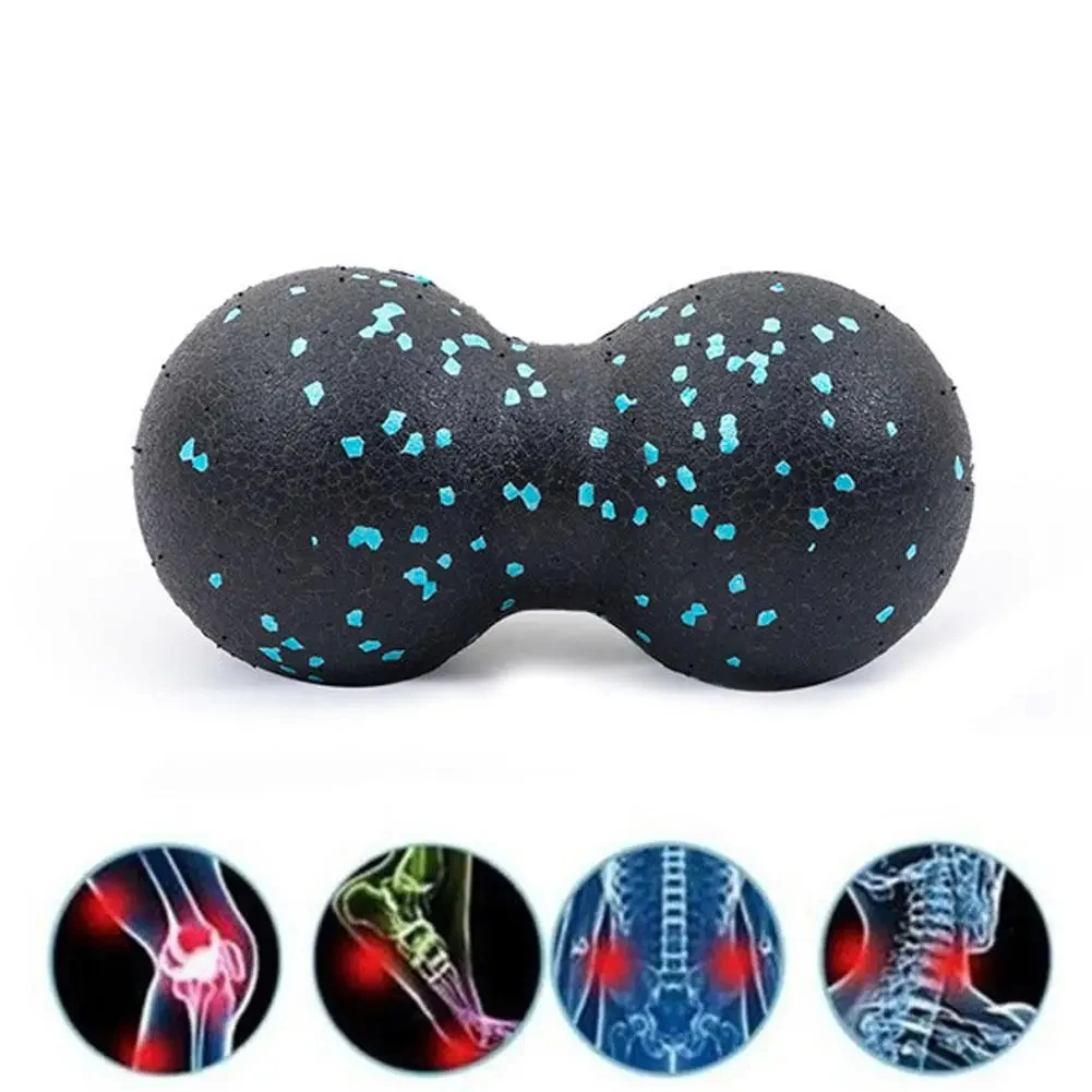 Yoga Massage Roller Ball Peanut Double Lacrosse Spiky Fasciitis Balls Back Ball For Plantar Relief Mobility Myofascial Pain massage ball