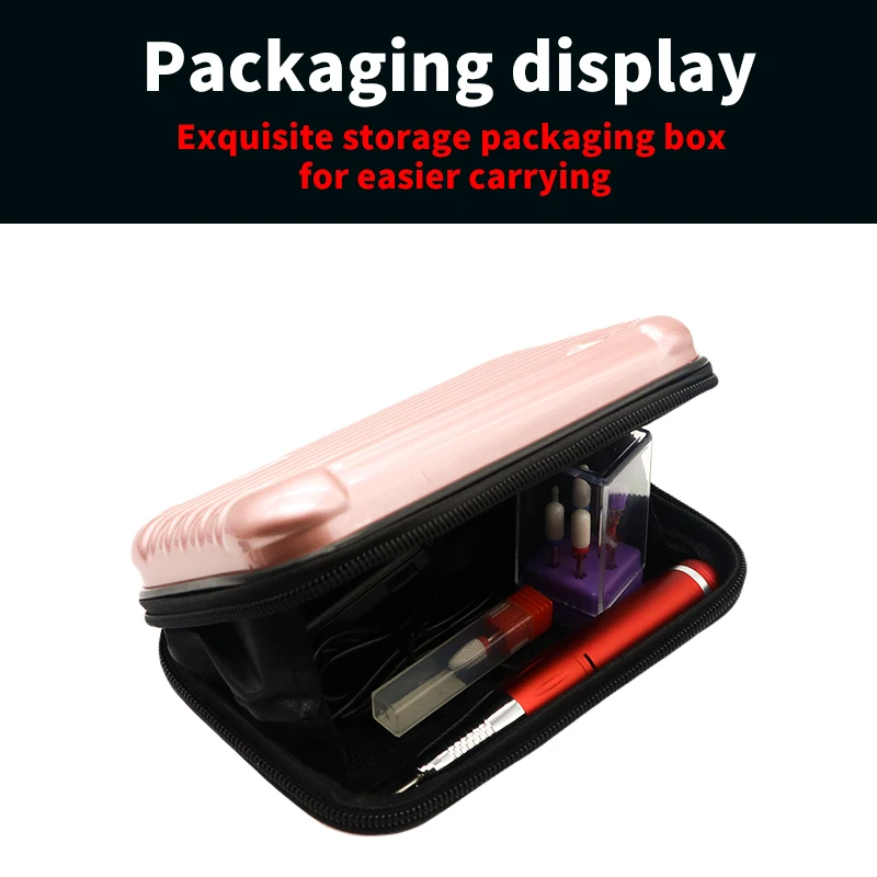 DDQ Nail Drill Machine with Ceramic Bit Set - 30000/35000RPM