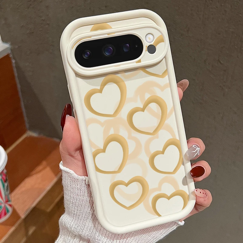 Love Heart Shockproof Candy Color Silicone Phone Case