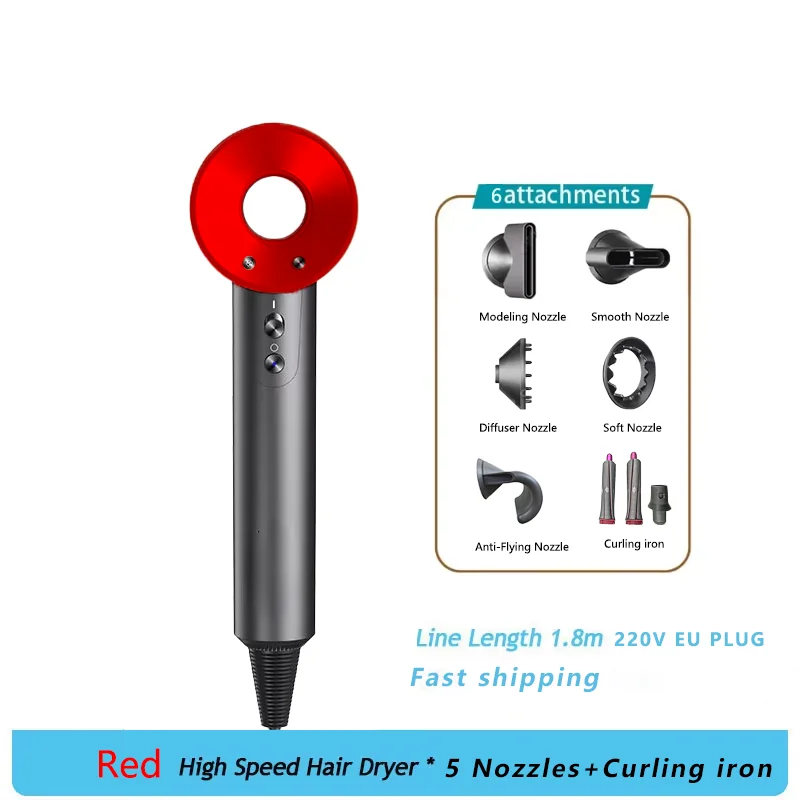 Professional Salon Electric Ion Hair Dryer 2000W Strong Power Negative Ion Hot And Cold Air