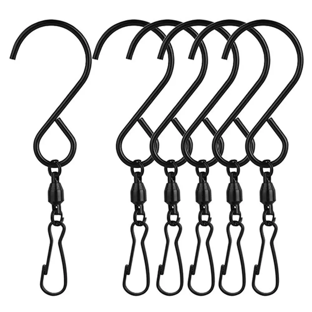 

10 шт. S-образные вращающиеся поворотные зажимы, крючок, вешалка для кухни, спальни, Крючки из нержавеющей стали, подвесные инструменты для хранения растений