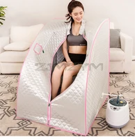 Portable Folding Steam Sauna SPA Room Tent Box with Steamer One Person Weight Loss Full Body Slimming 1
