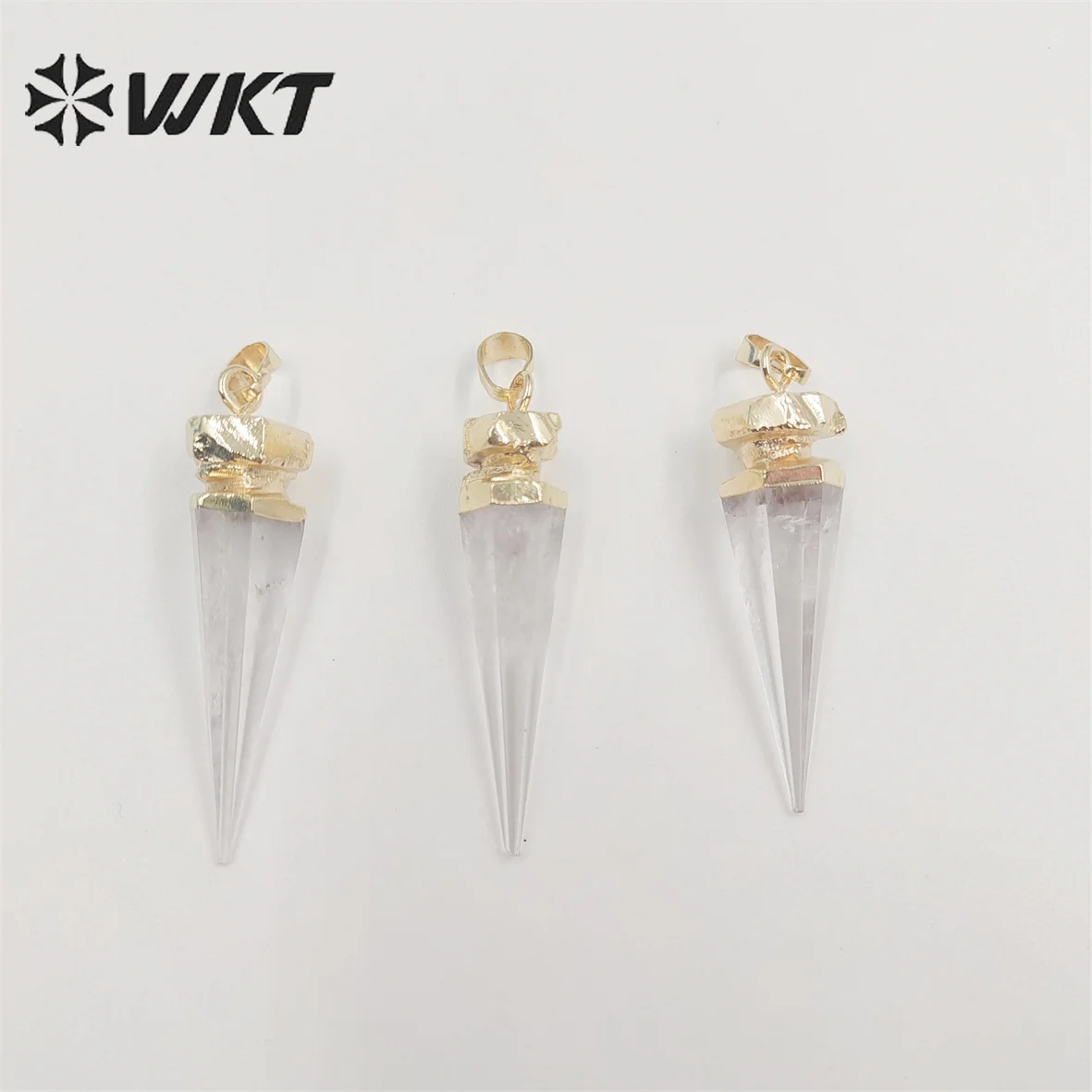 

WT-P1850 WKT 2022, красивый стиль, кристалл, кварцевый кулон для модных ювелирных изделий, подарок, женская подвеска из новой коллекции, классическая позолоченная пластина