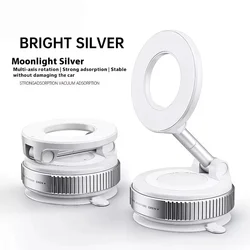Compact 360° Adjustable Magnetic Phone Holder with Foldable Design (White - B)