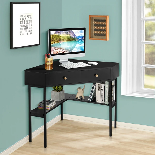 Corner Computer Desk Hutch Drawers  Corner Desk Hutch Home Office - Corner  Small - Aliexpress