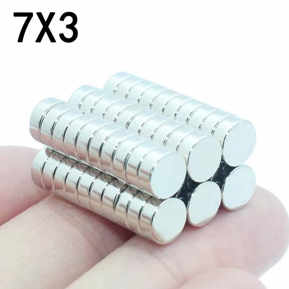 

10/20/30/40/50 Pcs 7x3 Neodymium Magnet 7mm x 3mm N35 NdFeB Round Super Powerful Strong Permanent Magnetic imanes Disc 7*3