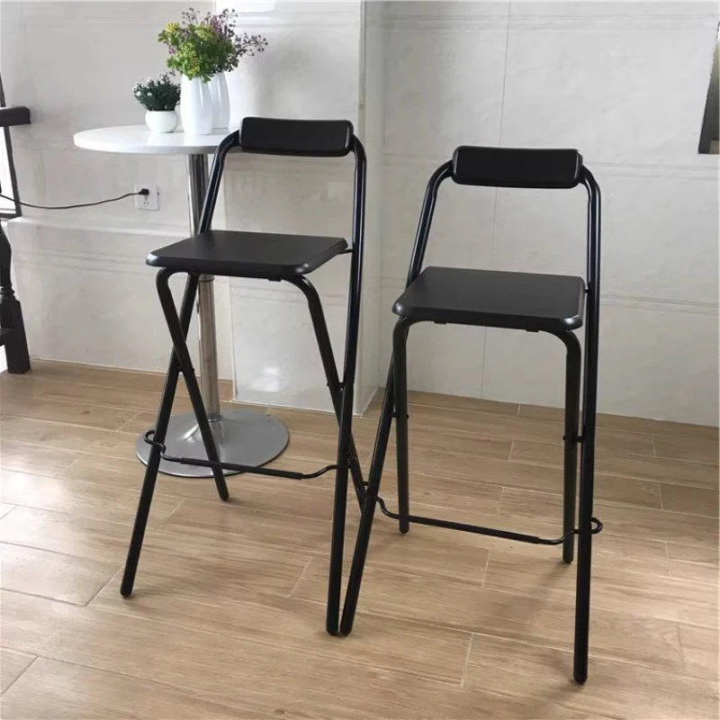 

Modern Stool Bar Chairs Reception Desk Metal Folding Design Bar Chairs Ergonomic High Banqueta Poltrona Silla Home Furniture