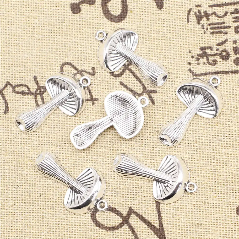 

5 шт., подвески в виде грибов, 19 х33 мм