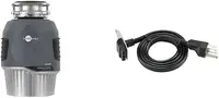 EVOLUTION 1HP 1 HP & Garbage Disposal  Connect 3-Foot Power Cord for  Connect Power and Advanced Series 1