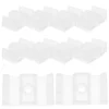 10 Pcs Mat Shower Blocks Door Guides for Sliding Doors Bottom Accessories Glass Bumpers Plastic Track 1