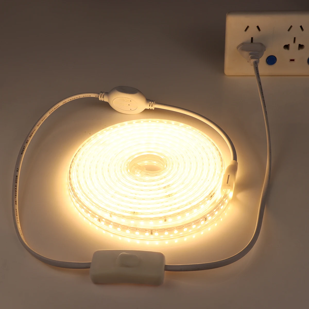 Description Picture 6 of itemHigh Lumen LED Strip Light SMD2835 Soft Waterproof DIY Cuttable For Indoor Outdoor Home Kitchen Cabinet Cupboard Lighting Decor