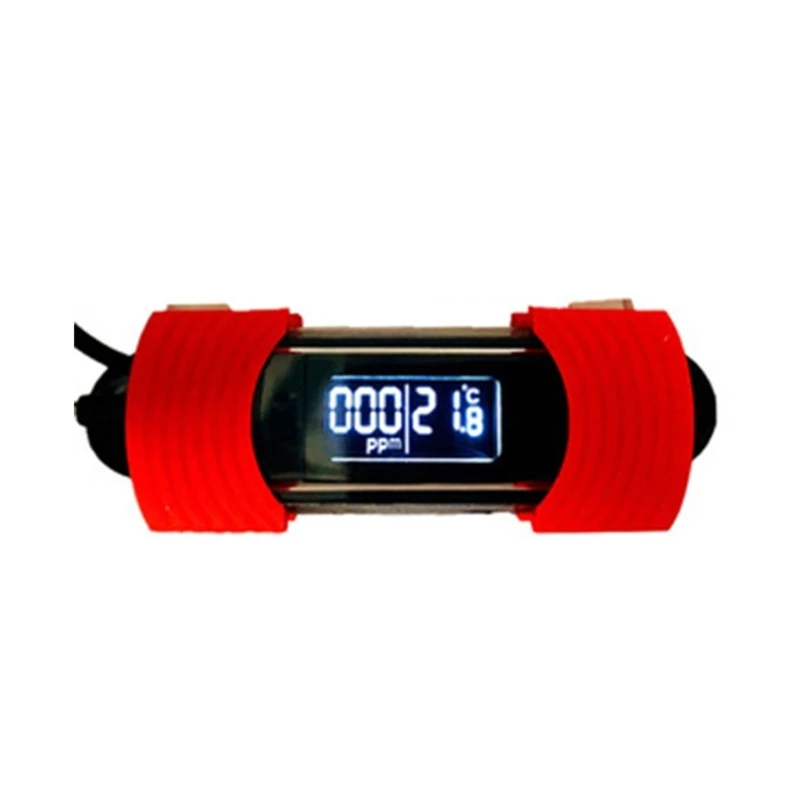 Aquarium thermometer digital waterproof freshwater fish tanks temperature sensor with probe suction cup easy reading