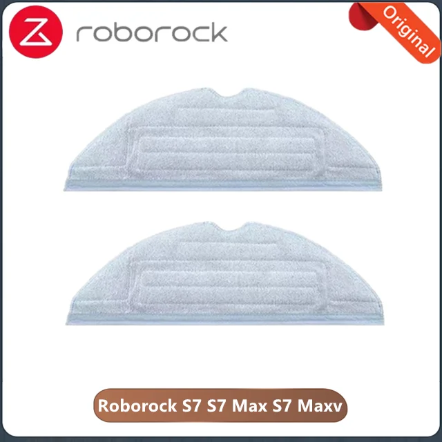 Original Roborock S7 S7 Max S7 Maxv T7Splus  Vacuum Robot Replaceable Mop Cleaning Cloth Accessories 2 PCS