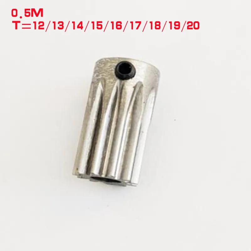 2pcs Motor Gear Transmission Gear k Type 0.5M steel spur gear 12-20 teeth