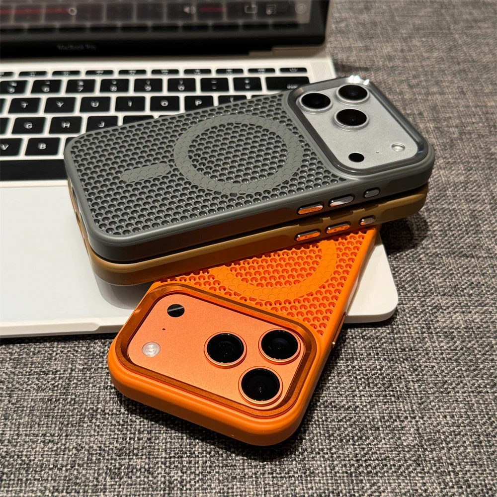 Enhanced Cooling Phone Case with Camera Mount & Wireless Charging Capability