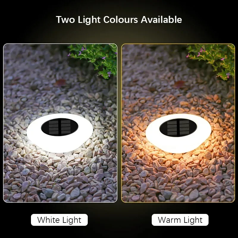 Solar Lights Outdoors Lamp 360&deg; LED Floor Lights IP65 Waterproof On/Off Garden Yard Backyard Driveway Patio Lawn garden decoration lamps