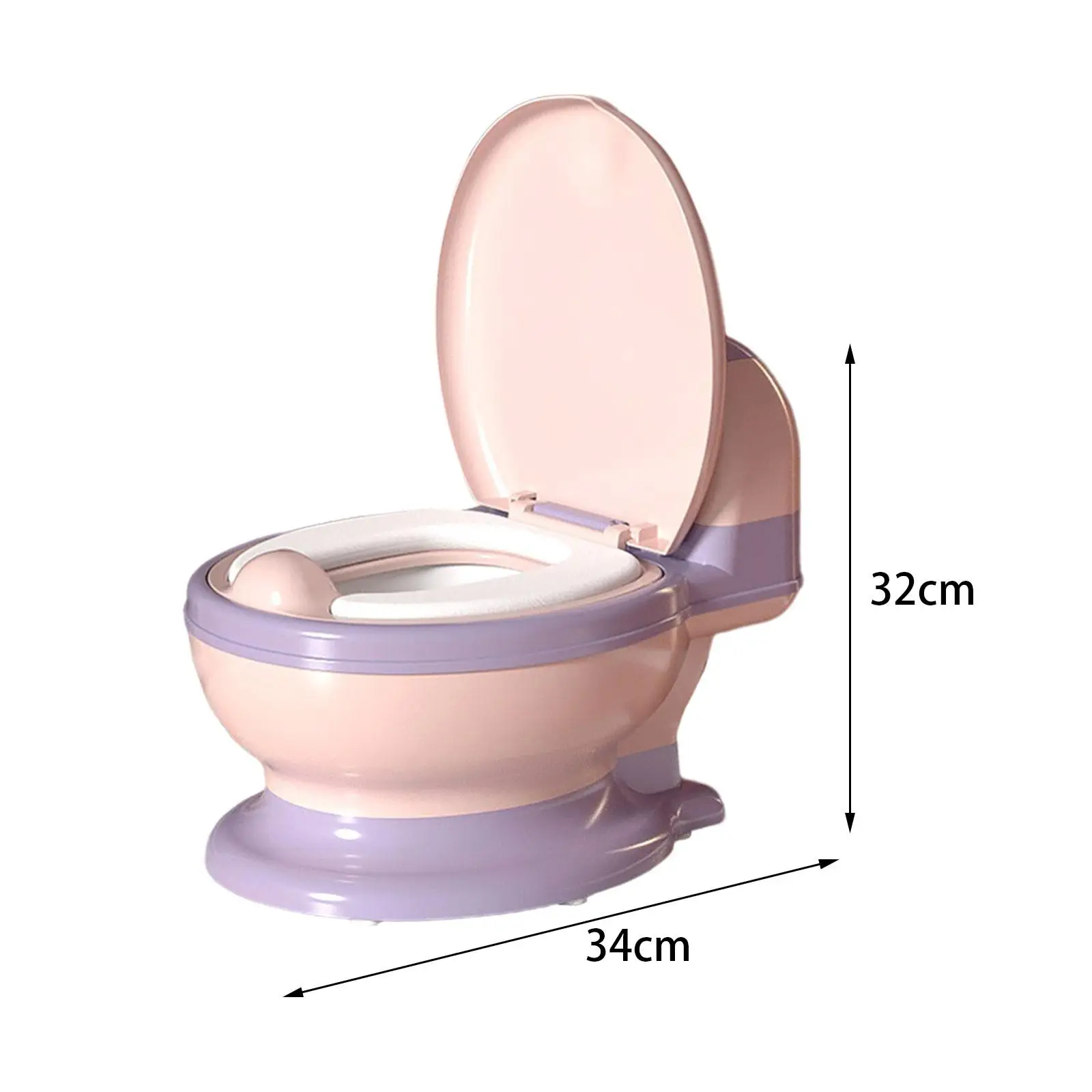 Toilet Training Potty Non Slip Easy to Clean Compact Size (Brush Included) Kids
