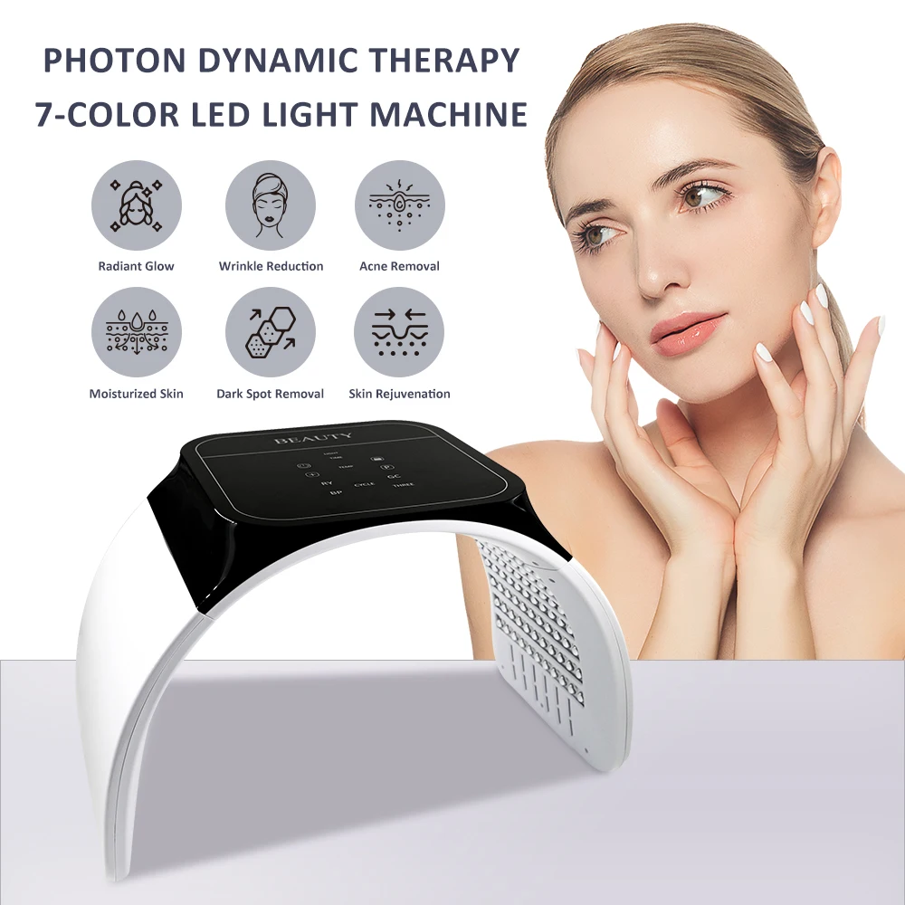 7 Colors Led Facial Mask Pdt Light Therapy Led Light Beauty Pdt Lamp