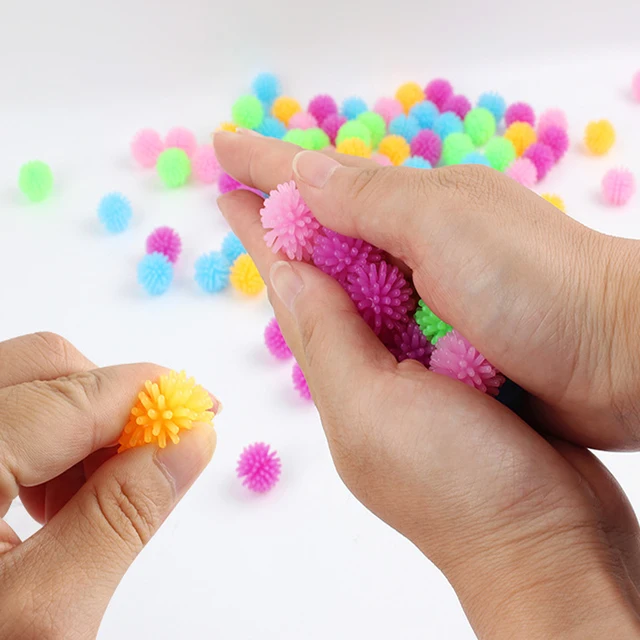 12PCS TPR Bayberry Ball Hedgehog Mini Massage Ball For Yoga Foot Massage Ball Vent Decompression Soft Squishy Squeeze Fidget Toy 4