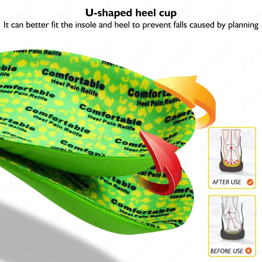 VTHRA Half Orthopedic Pads for Men WomenFoot Massager Care Foot Heel Spurs Pain Cushion Insoles Soft Sole Running Shoes Insoles